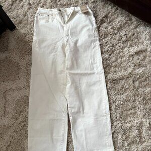 Madewell Wide Leg off white jeans
